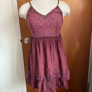 Devi burgundy dress